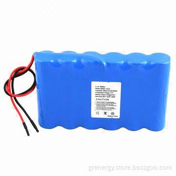 7.4V 6,600mAh Li-ion Rechargeable Battery Pack, UL, CE, RoHS Marks, High-efficiency